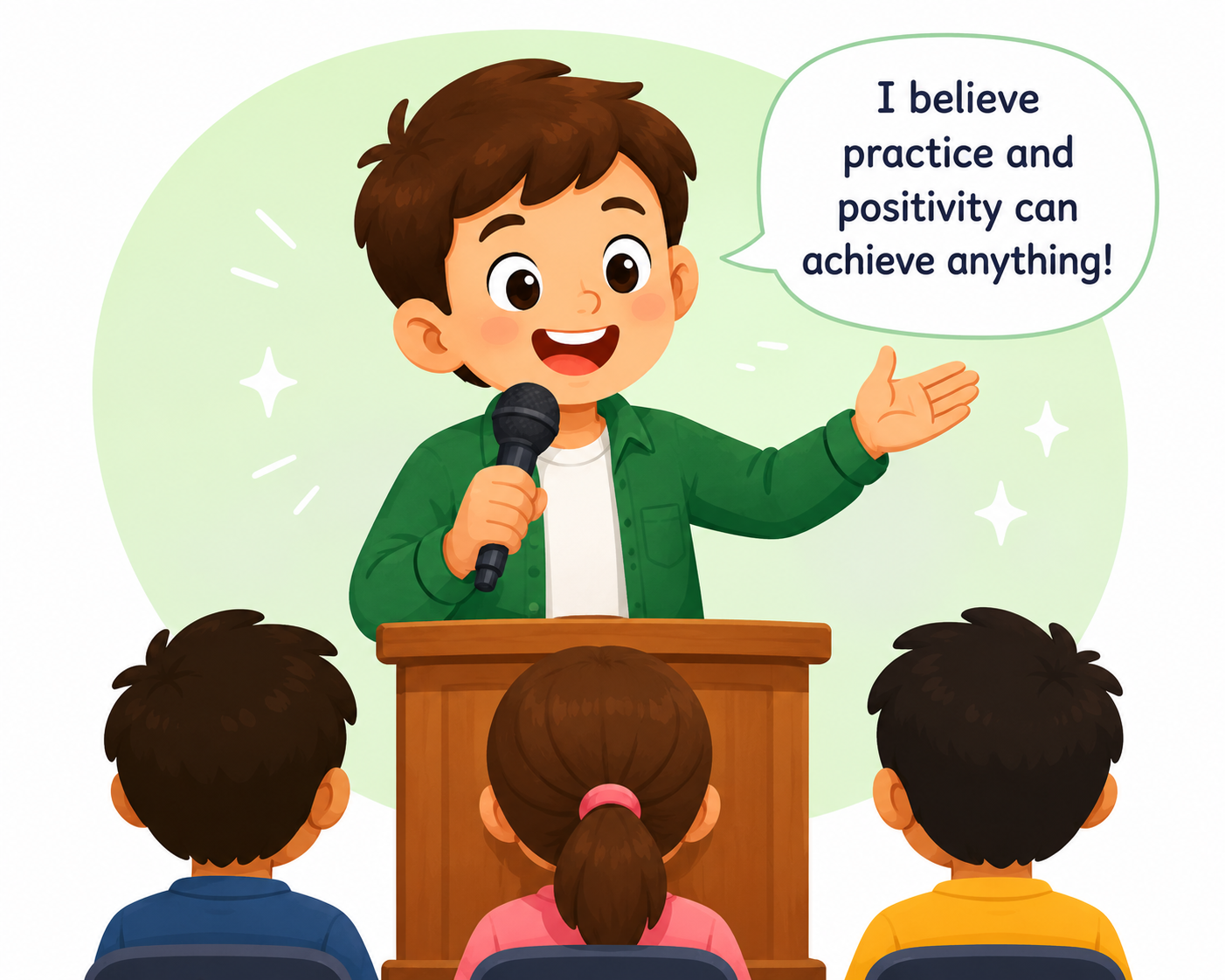 Kids speaking English